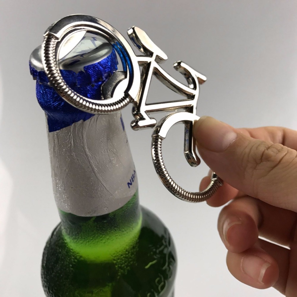6.7 Stainless Steel Can Bottle Opener with Hanging Ring for Beer Wine